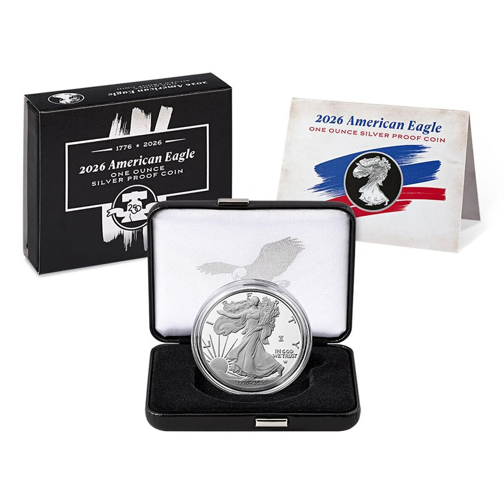 1776-2026 Proof Silver American Eagle - Mint Packaging | US Coins