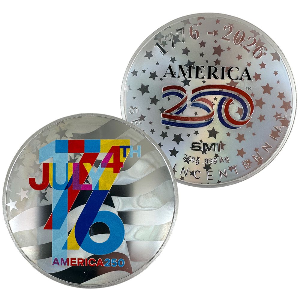America 250th Anniversary 250g Silver Commemorative | US Coins