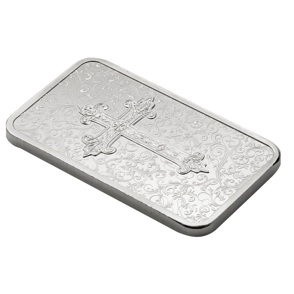 1oz Silver Bar – Cross of Christianity | US Coins | Csnmint.com