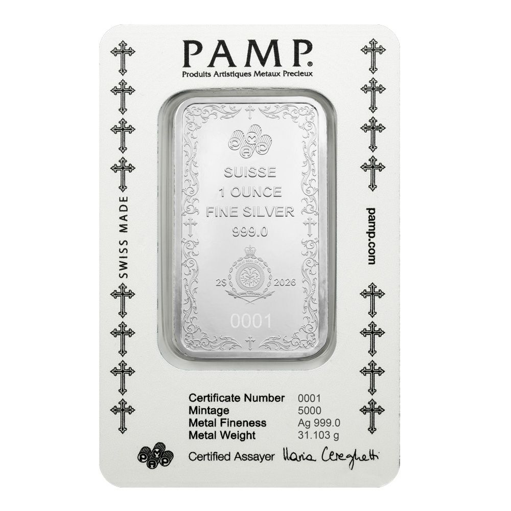 1oz Silver Bar – Cross of Christianity | US Coins | Csnmint.com