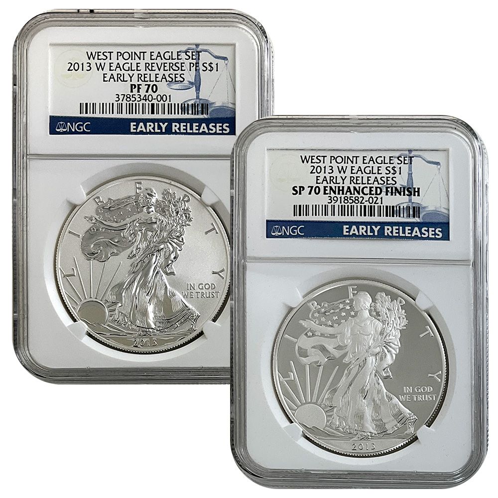 2013-W Reverse Proof & Enhanced Uncirculated Silver Eagles | US