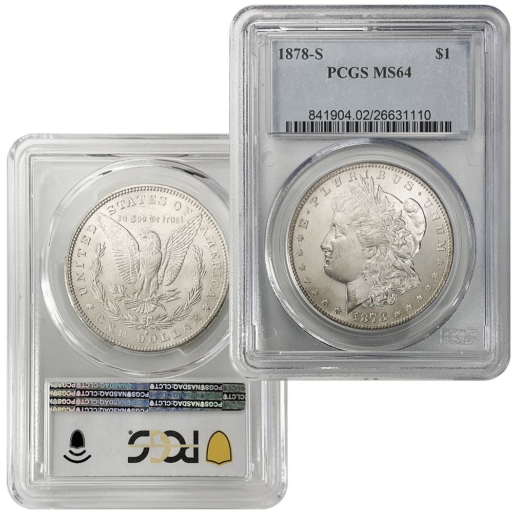 アメリカ 1882年（S）1ドル銀貨 モルガンダラー PCGS MS66