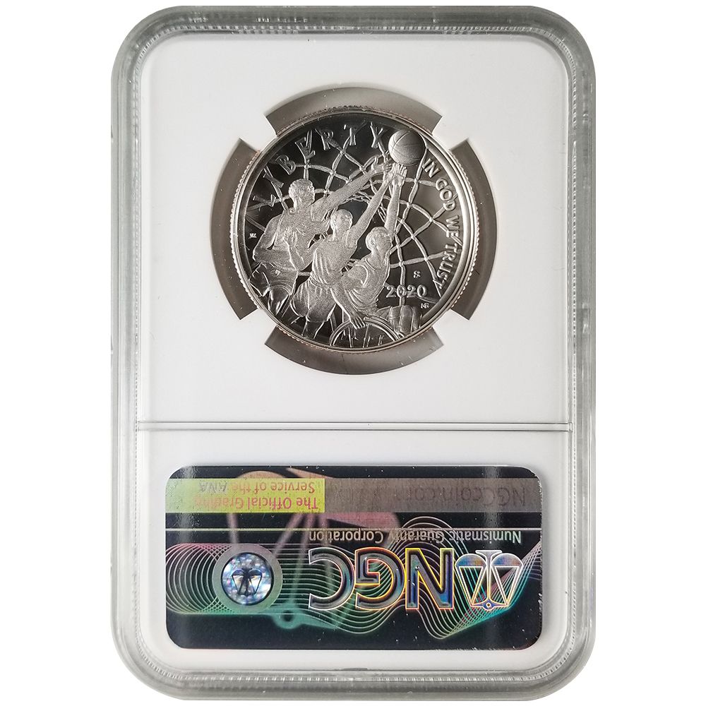2020-S Basketball Hall of Fame Colorized Half Dollar - NGC PF70