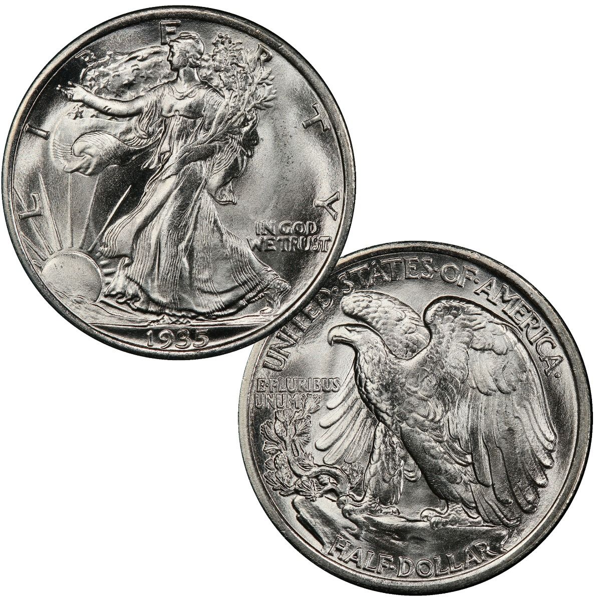 Walking Liberty Half Dollar x5 – Random Date | US Coins | Csnmint.com