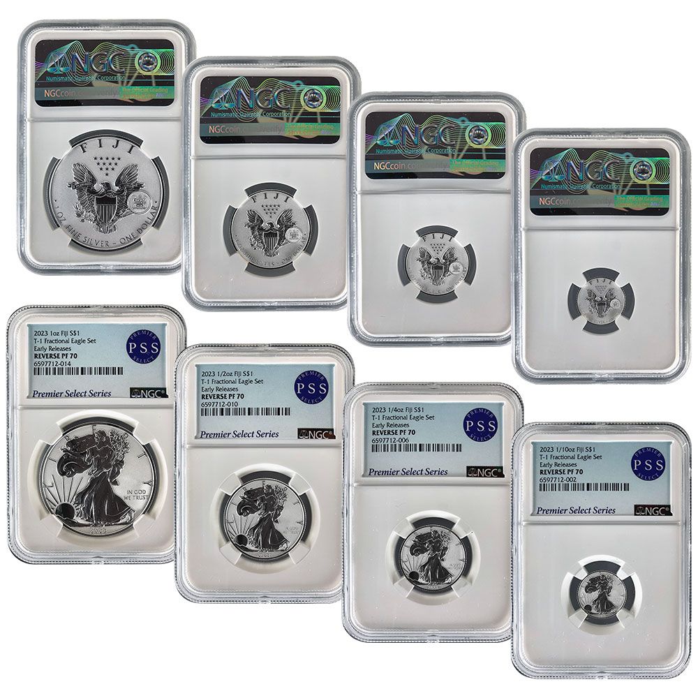 2023 Silver Fractional Set Reverse PF70 - NGC | US Coins