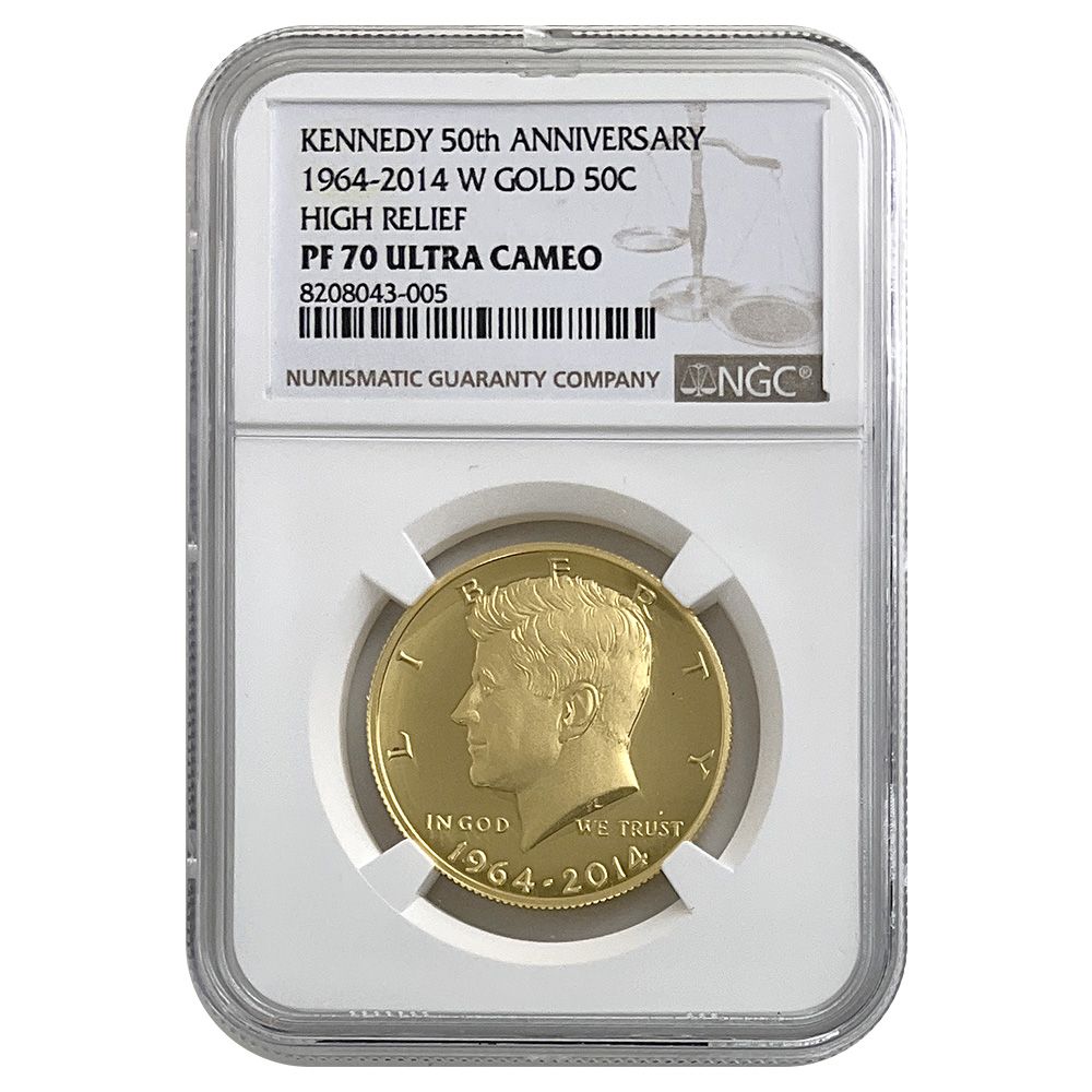 2014-W Gold Kennedy Half Dollar NGC PF70 | US Coins | Csnmint.com