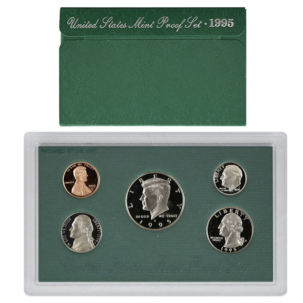 Proof Set 1994-1998 in Green box | US Coins | Csnmint.com