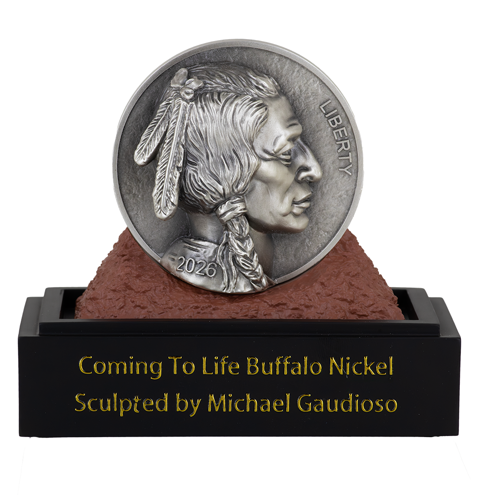 Coming to Life™ 2026 Buffalo Nickel 5 oz .999 High Relief Silver