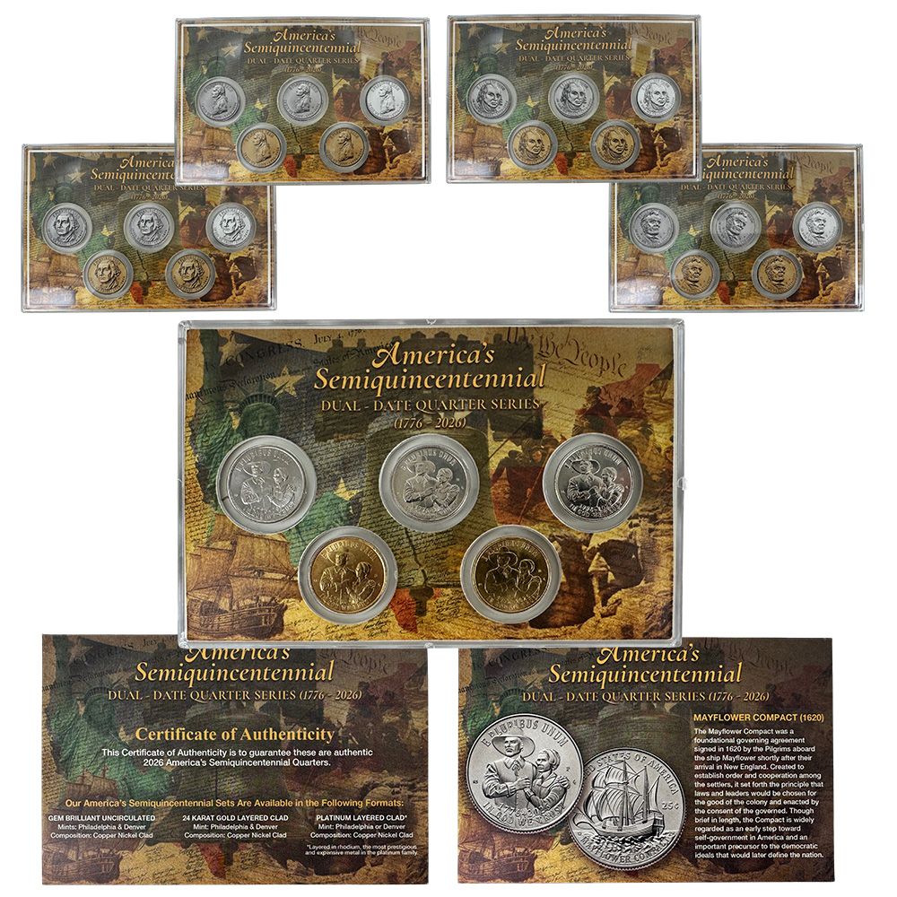 1776-2026 250th Anniversary Quarter 5-Coin Set Continuity | US