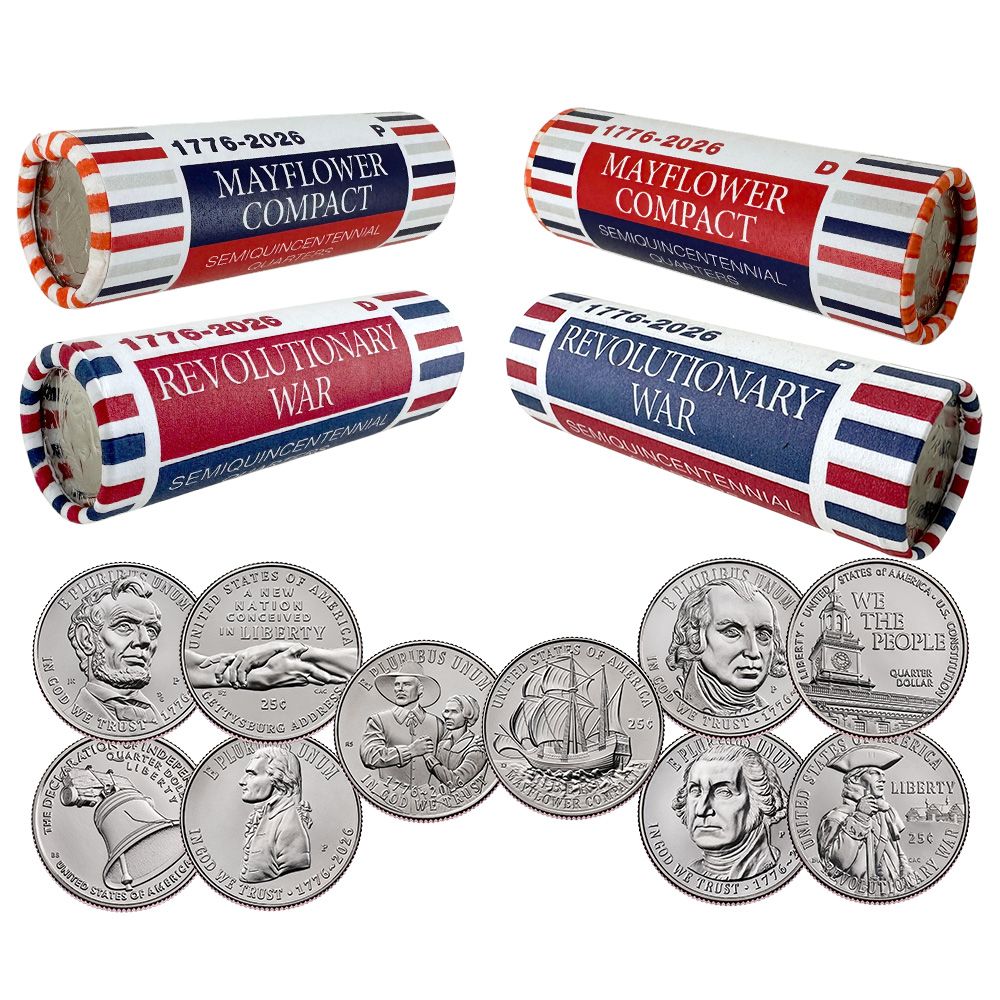 1776-2026 250th Anniversary P&D Mayflower & Revolutionary War