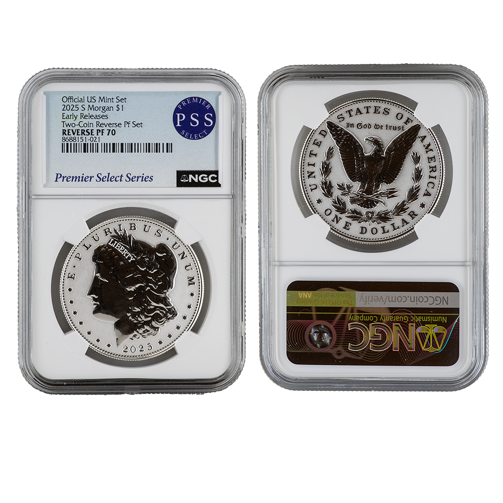 2025-S Proof/Reverse Proof Morgan & Peace Dollar 4-Coin Set | US