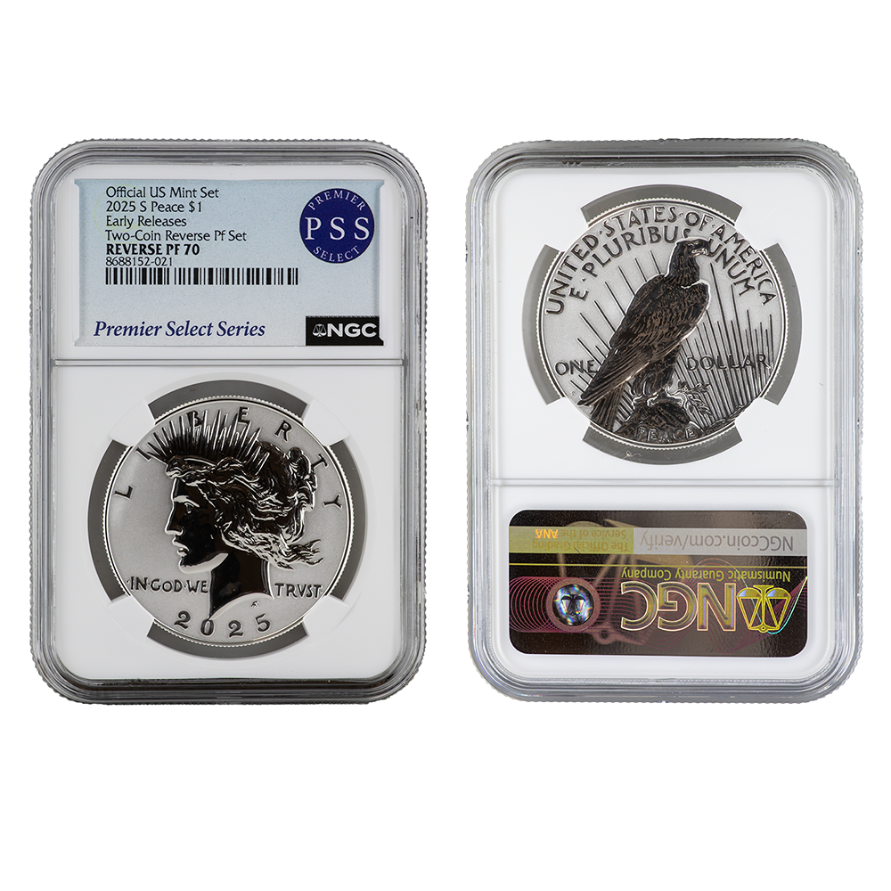 2025-S Proof/Reverse Proof Morgan & Peace Dollar 4-Coin Set | US