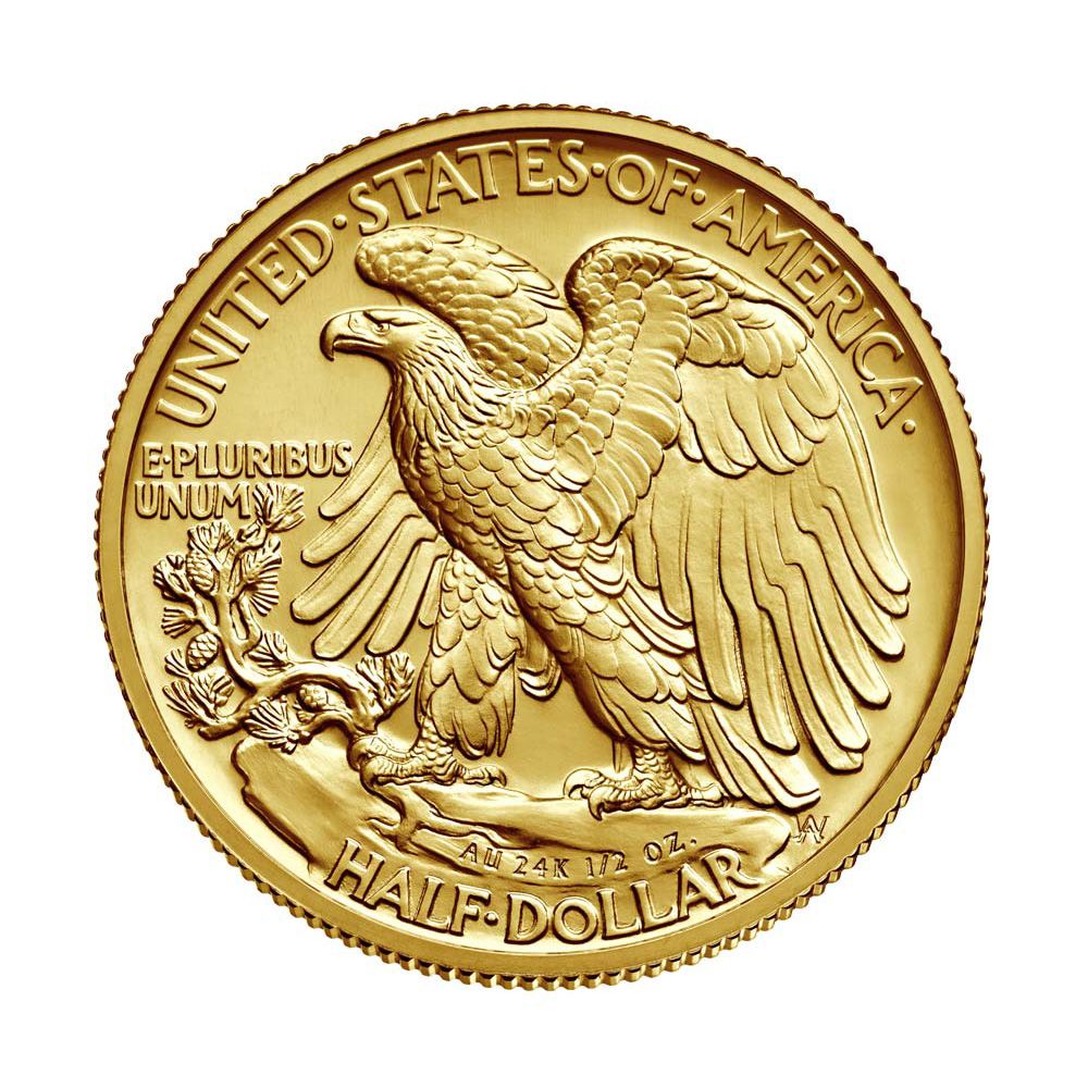 2016 Walking Liberty Half Dollar Centennial Gold Coin - Mint