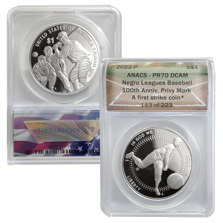 2022 Negro Leagues Baseball 100th Anniversary Coin - ANACS