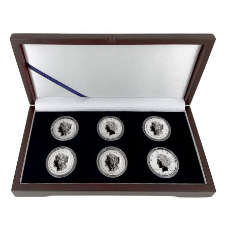 2022 Reverse Proof Peace & Morgan 6-Coin Set