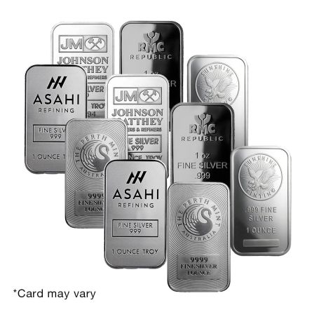 One Ounce Silver Bar x10
