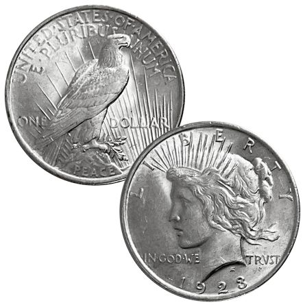 1923 Peace Dollar BU