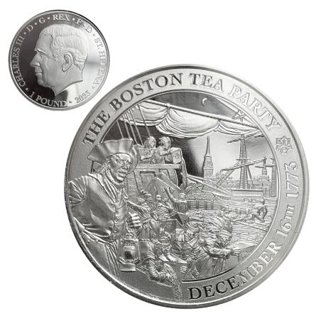 2023 1oz Silver Boston Tea Party Proof | US Coins | Csnmint.com