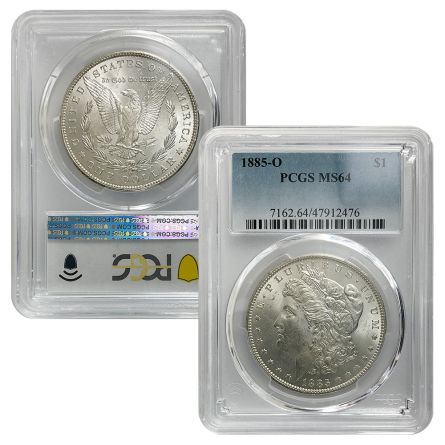 1883 - 1885 O Morgan Dollar PCGS MS64 3 Piece Set | US Coins | Csnmint.com