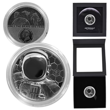 2024 1oz Real Heroes - Astronaut Proof Platinum