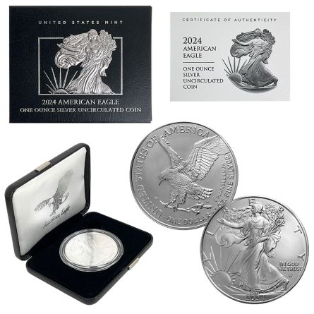 2024-W Burnished Silver Eagle Unc