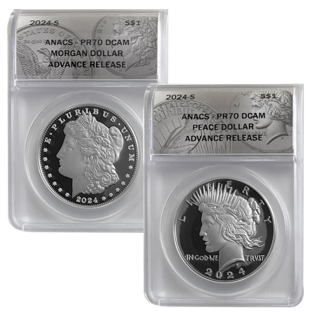 2024 Proof Morgan & Peace Silver Dollars - Advanced Release