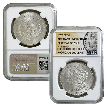 1878 Carson City Morgan Silver Dollar - NGC BU