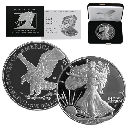 2025-W Proof Silver American Eagle - Mint Packaging