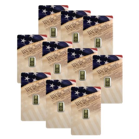 We the People Pure Gold Bar x10
