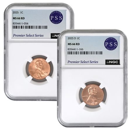 2025 P&D MS66 Lincoln Cents