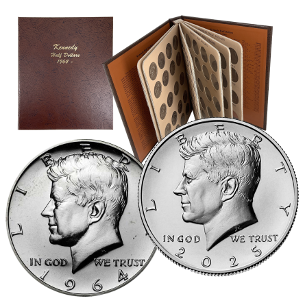 1964-2025 P&D Kennedy Half Dollar Album
