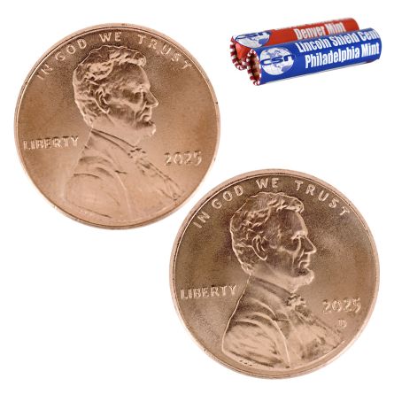 2025 P&D Lincoln Cent Rolls