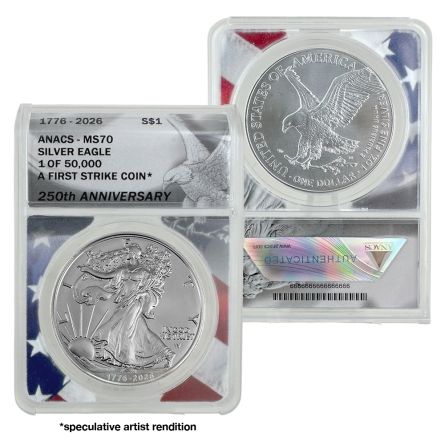 2026 PRESALE Silver American Eagle – MS70