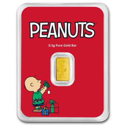2025 Peanuts Holiday Gold Bar