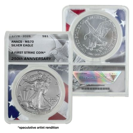 2026 PRESALE Silver American Eagle – MS70