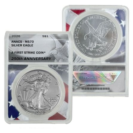 Presale: 2026 $1 American Silver Eagle – NGC MS70, Early Release (ER) Blue Label