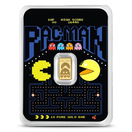 Pac Man 45th Anniversary Gold Bar