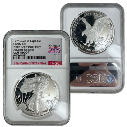 2026-W Proof Silver American Eagle - NGC GEM PROOF Advanced Release