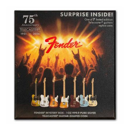 2026 1OZ SILVER FENDER TELECASTER 75TH ANV BLIND BOX