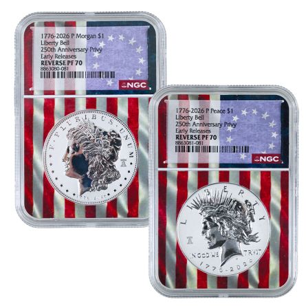 1776-2026 Morgan & Peace Betsy Ross Core