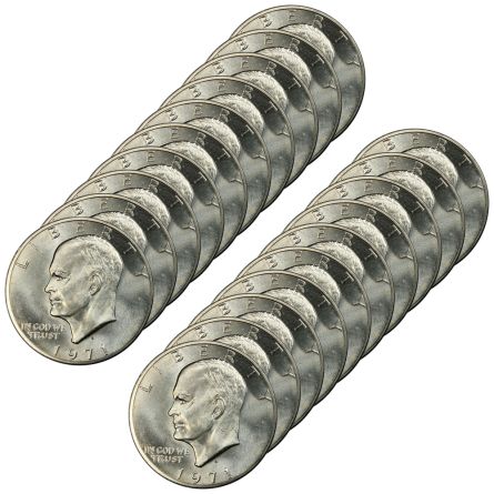 1971 Silver Eisenhower Dollars - x20