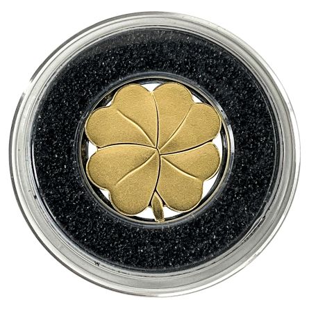 Half Gram Gold Clover Coin