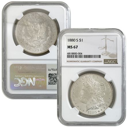 1880-S Morgan NGC MS67
