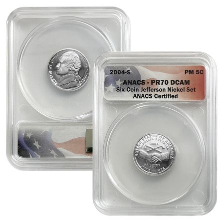 2004-S 5C Peace Medal ANACS PR70