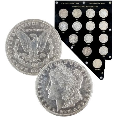 Complete Carson City Morgan Silver Dollar Set
