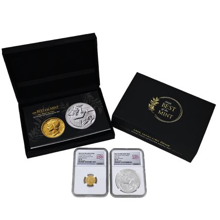 1916 Best of the Mint Mercury Dime & Silver Medal Set – SP70