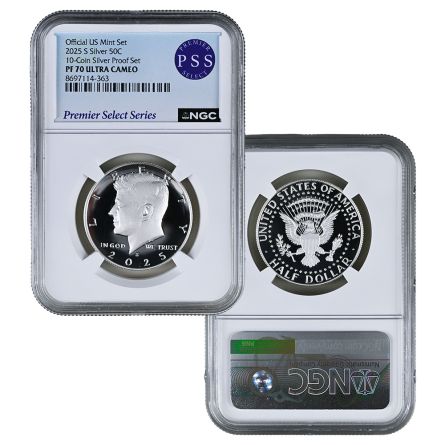 2025-S Proof Silver Kennedy Half Dollar – PF70