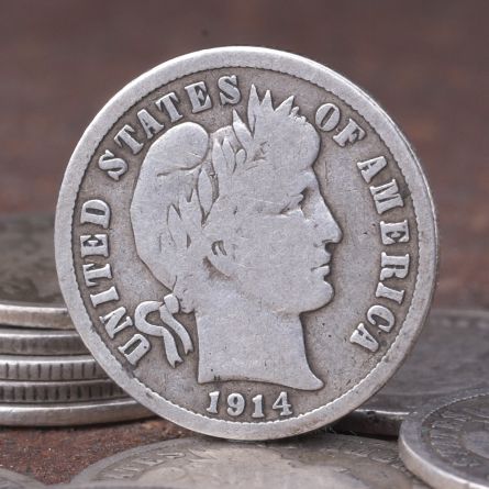 Barber Dime 10 Coin Starter Set	