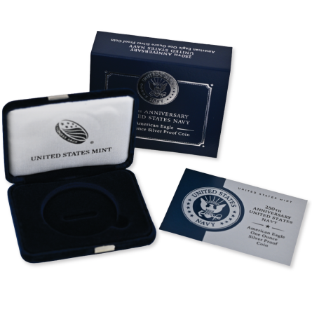 2025 Navy Privy Silver Eagle – Empty Mint Packaging