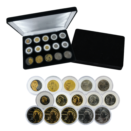 USA 250th Anniversary Nickel, Dime & Half Dollar 15-Coin Set  